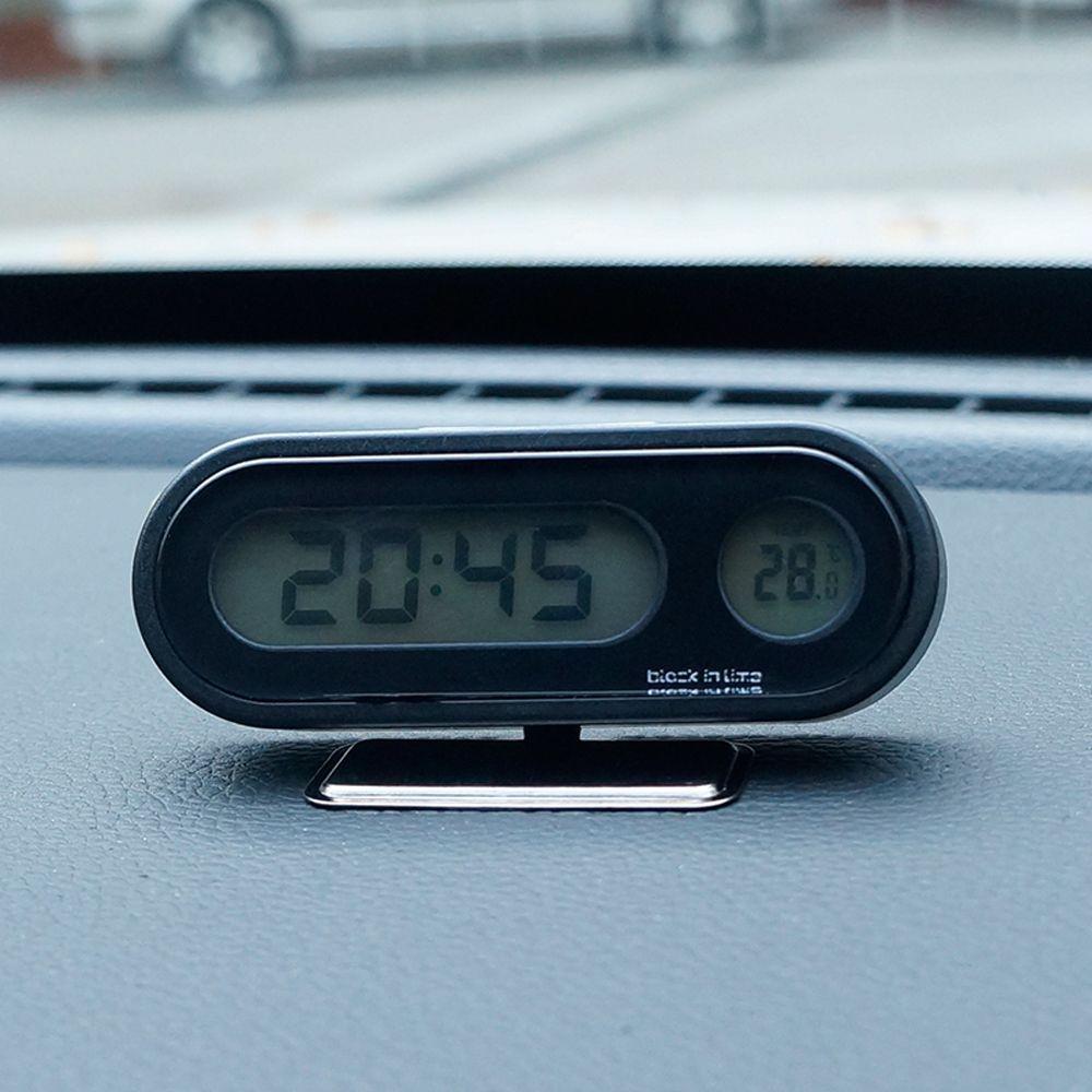 Automotive Hygrometer Car Thermometer Electronic Clock Car Clock Thermometer Clock Digital Clock