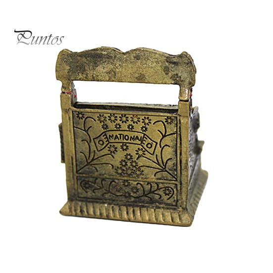Vintage Miniature Carving Cash Register Open Draw Collection for 1/12 Dollhouse