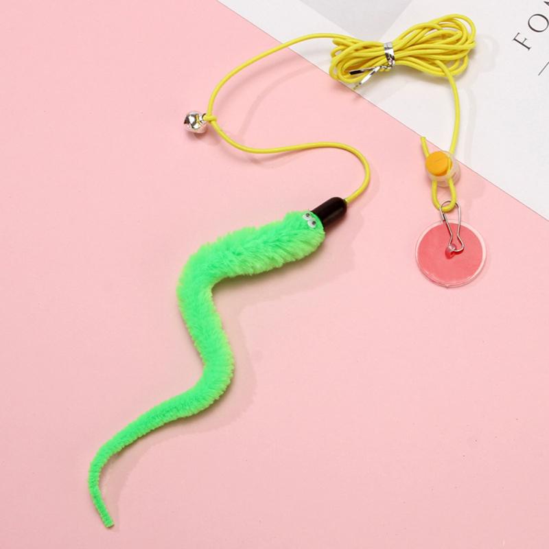Cat Plush Teaser Stick Hanging Door Interactive Play Chase Exercise Toys Pet Supplies For Indoor