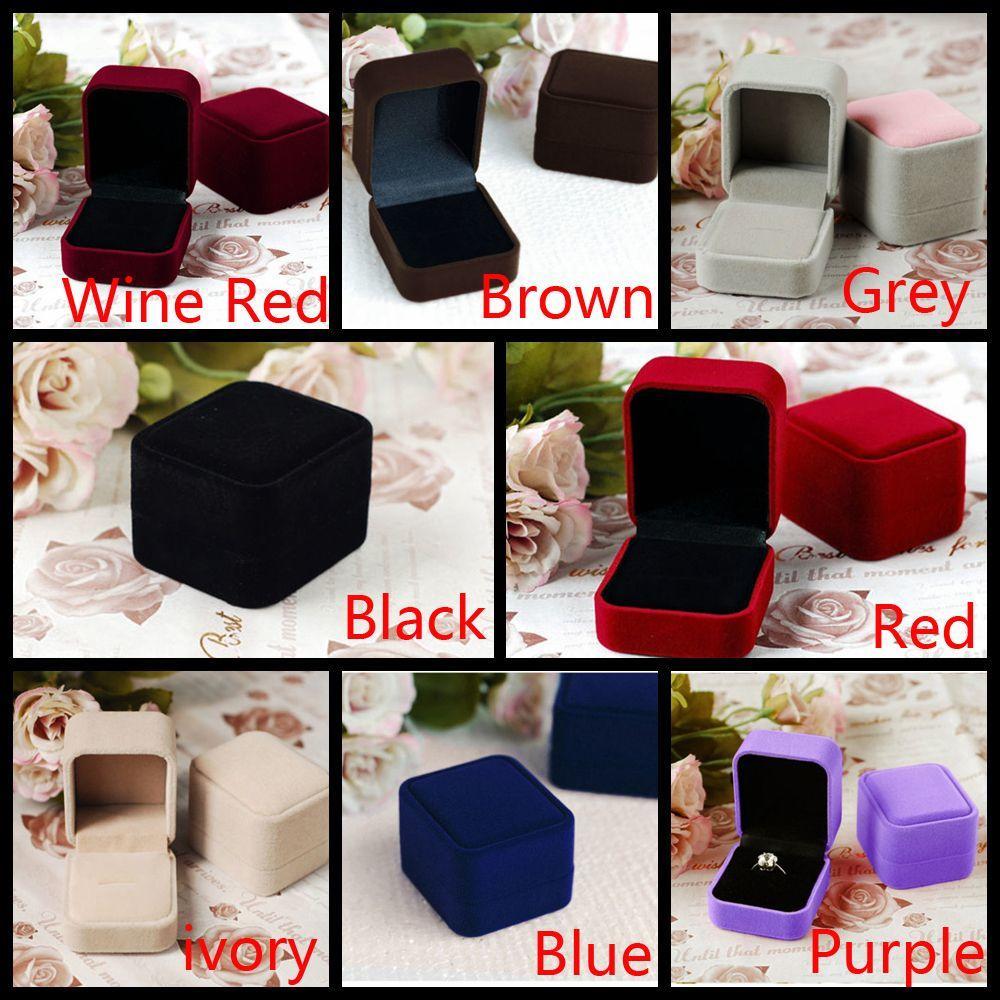 Organizer Case Jewelry Storage Velvet Display Ring Box