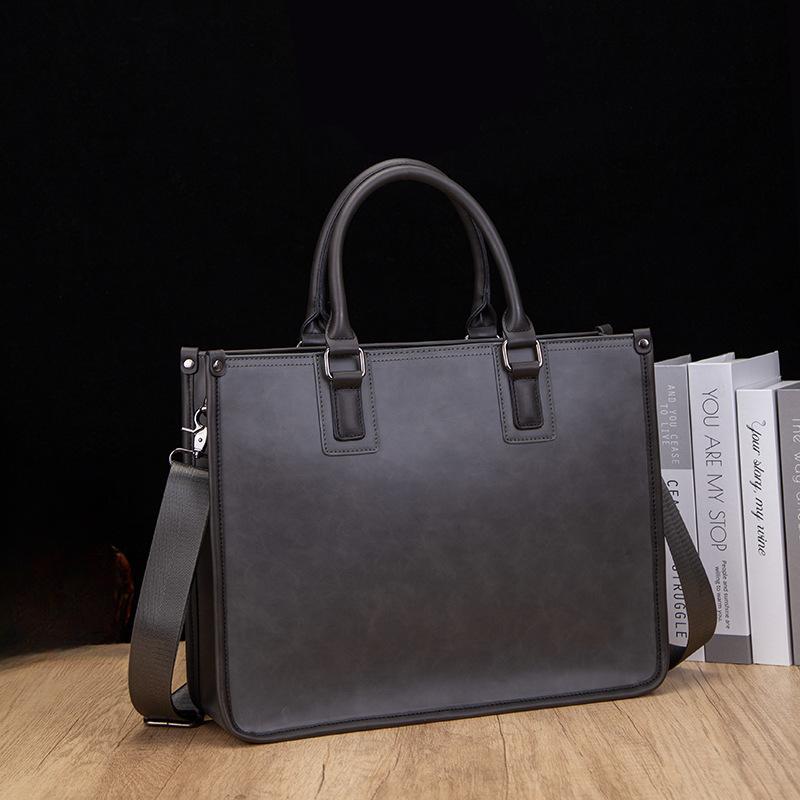 Мужская сумка через плечо Business Commuter Messenger Bag 14 дюймов Компьютерная сумка Швейный износостойкий портфель