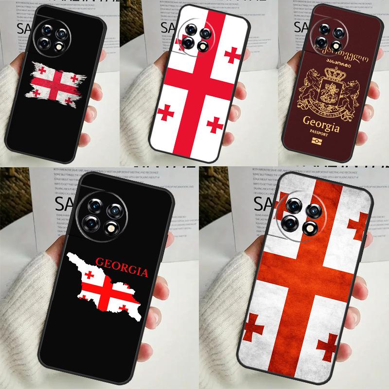 Чехол Georgia Grunge Flag для OnePlus Nord CE 4 3 2 Lite 2T N10 N20 N30 OnePlus 12 11 9 10 Pro 8T 10T 12R Cover