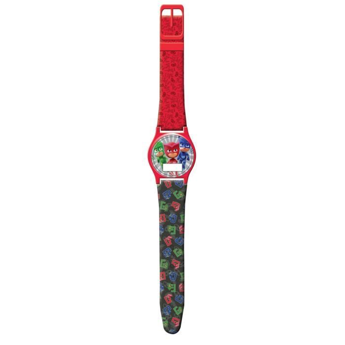 Montre numérique - Diakakis - PJ Masks - Garçon - Rouge/Noir - Bracelet en plastique