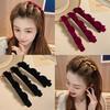 3/4/6Pcs Flocking Hair Clips For Women Side Braided Hairpin Sweet Hair Bangs Girls Clips Barrettes Hair Accessories Set