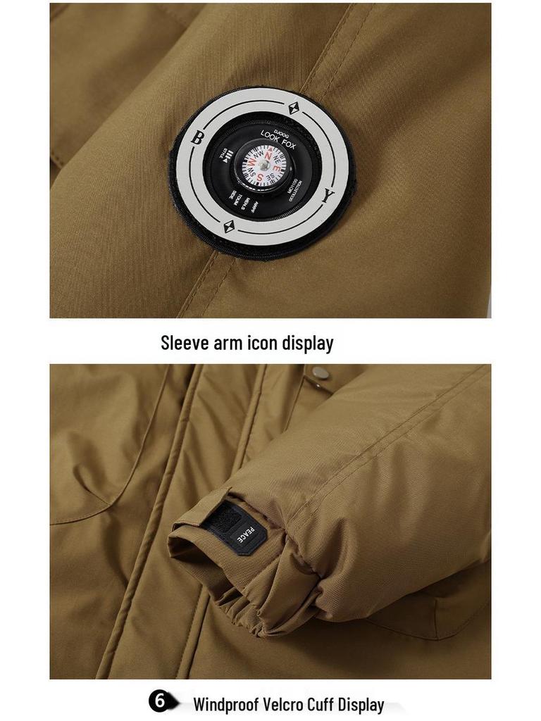 Мужская зимняя хлопковая куртка большого размера 2025 - Теплая, защита от холода, верхняя одежда