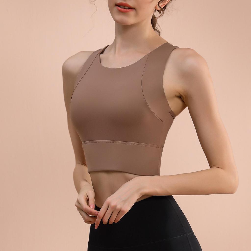 High-Strength Summer Yoga Vest: Breathable, Shockproof, Slim Fit Sports Bra with Beautiful Back Design for Women