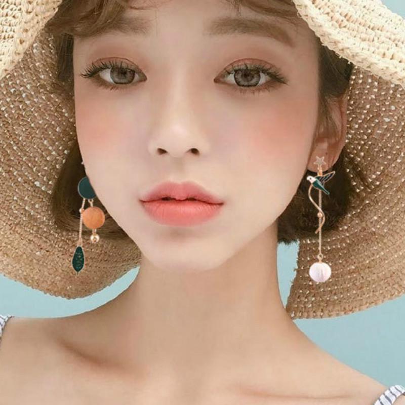 Женские асимметричные сережки