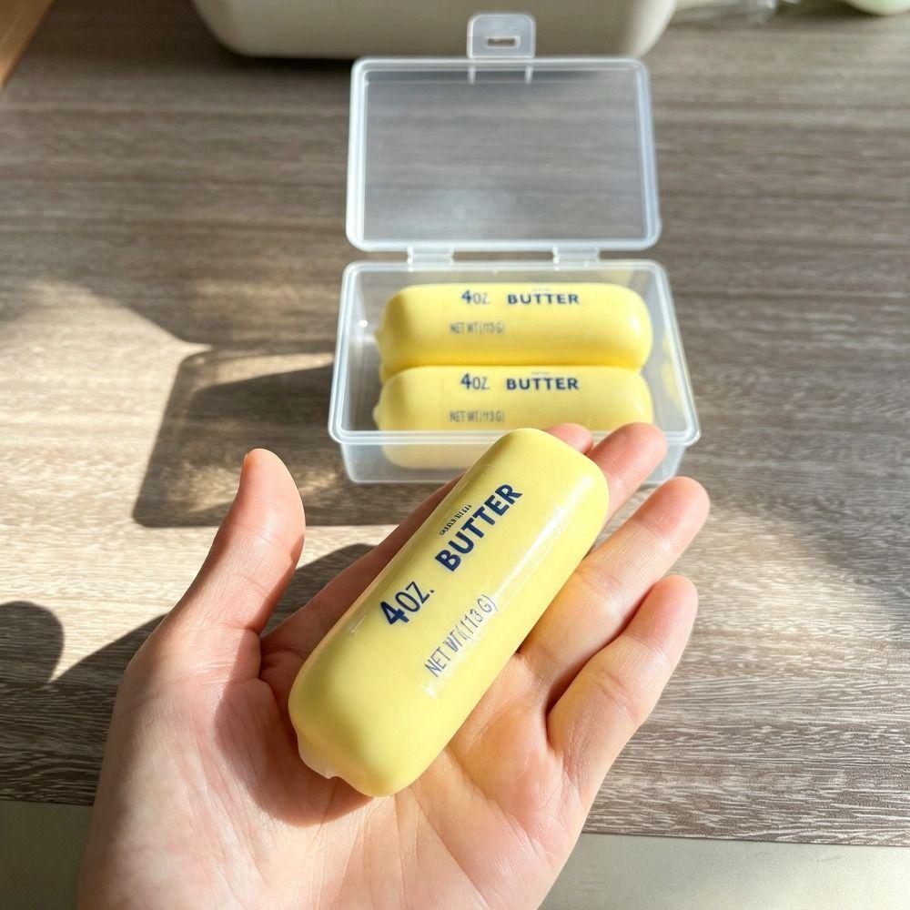 Butter Stick Wax Cracking Squeeze Toy Cheese Crunchy Sound Ball Relaxation Tool