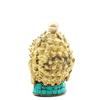 Buddha Head Statue Brass 8 cm