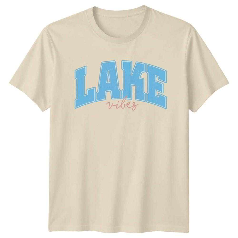 Lake Vibes TShirt Summer Vacation Tee Graphic Text TShirt