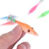 5Pcs 7cm Artificial Fluorescent Fishing Lures Squid Hook Jigs Cuttlefish Jigs Bait Spinnerbait Wood Shrimps Sea Fishing Tackle