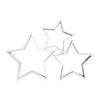 Christmas Decoration Props Ornaments Wooden Five-pointed Star Wall Star Pendant Festive Atmosphere Decoration