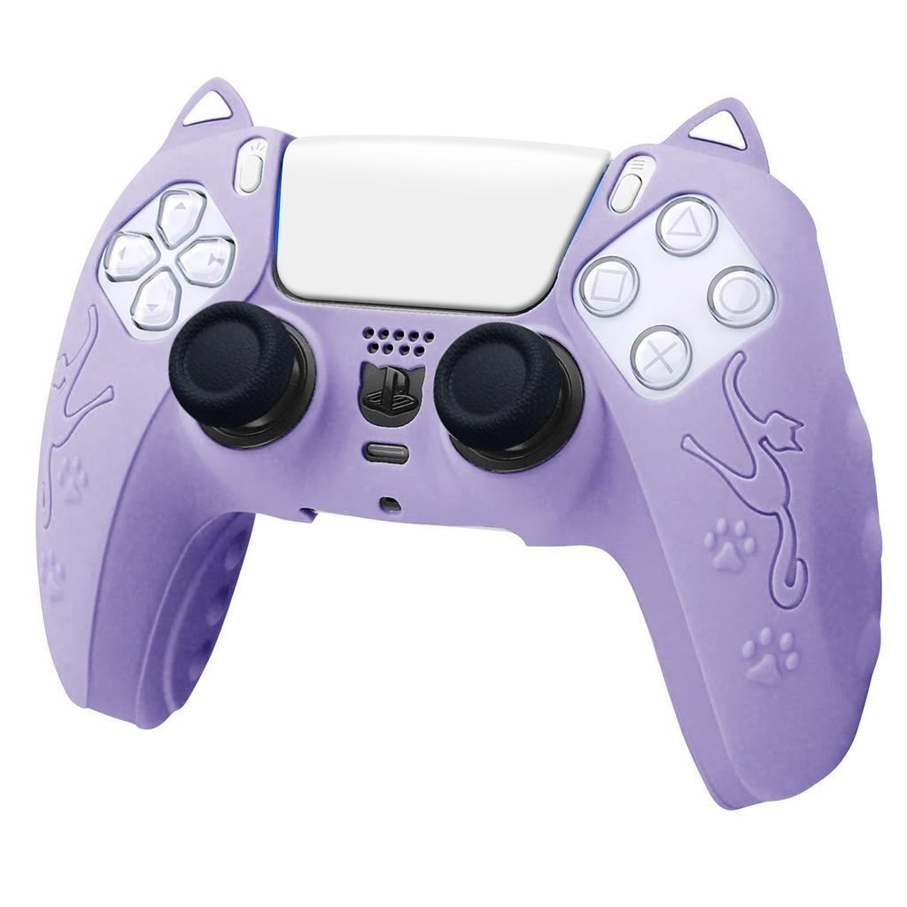 Резиновый силиконовый защитный чехол-кошка Skin для геймпада PlayStation 5 PS5 Силиконовый чехол для игры