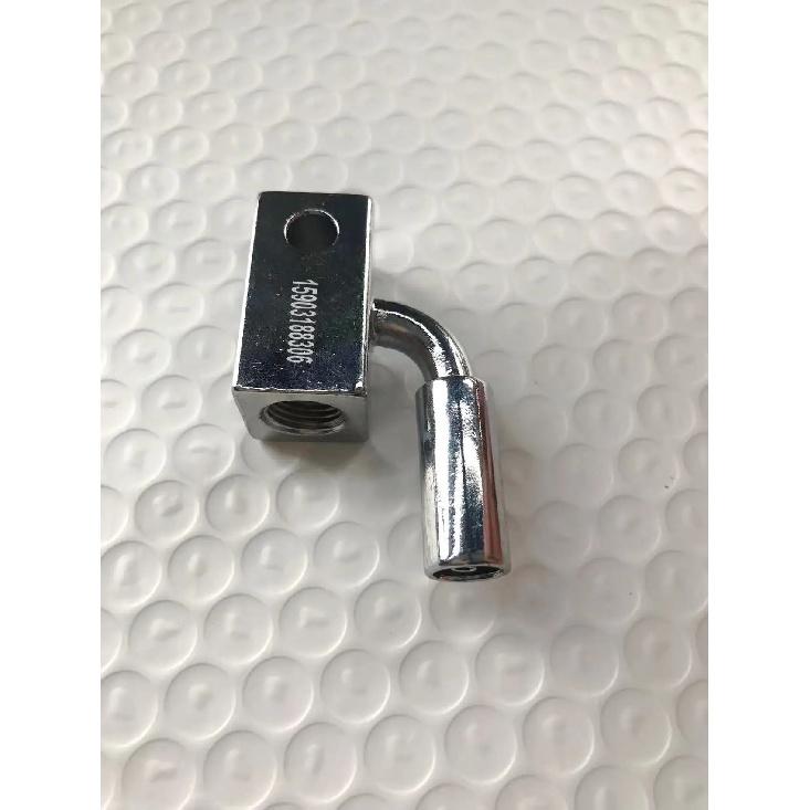 High Performance -3 An Crimped Iron Two Way 6mm Hole Fittings M10x1 Convex for Brake Hose of Racing Car Or Motorcycle