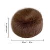 Winter Fluffy Imitation Fur Thickened for Keep Warmth Plush Bucket Hats Women Fashion Outdoor Skiing Ear Protection No Eaves Hat