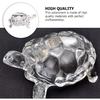 WINOMO Crystal Turtle Feng Shui Statue - Clear Crystal Turtle for Aquarium, Peace, Prosperity and Positive Energy Decoration