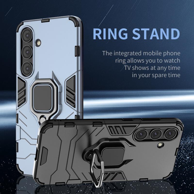 Чехол для Samsung Galaxy S24 S 24 Ultra Противоударный Чехол-подставка Магнитный Бронированный Чехол для Samsung S24 Plus S24Plus S24+ Чехлы для Телефона