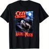 Ozzy Osbourne 40-летний юбилей тур Bark At The Moon Мужская женская футболка Черная графическая футболка с красным синим мультяшным рисунком летучей мыши