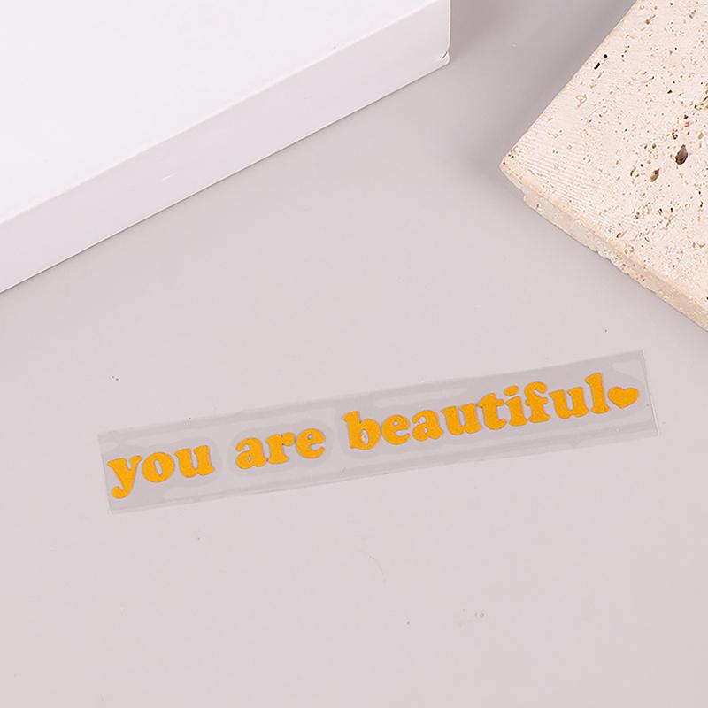 Наклейки на автомобиль You Are Beautiful Декор интерьера Наклейки на зеркало заднего вида Креативные спортивные виниловые наклейки из ПВХ