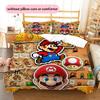Mario Pattern Bedding Quilt Set  Home Decoration  Gift (1 * duvet cover + 2 * pillowcase  without core)