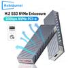 Корпус для M.2 NVMe SSD 10 Гбит/с Корпус для PCIe SSD RGB Портативная коробка USB C 3.2 Gen2 2230/42/60/80 Внешний адаптер для M.2 M-Key SSD