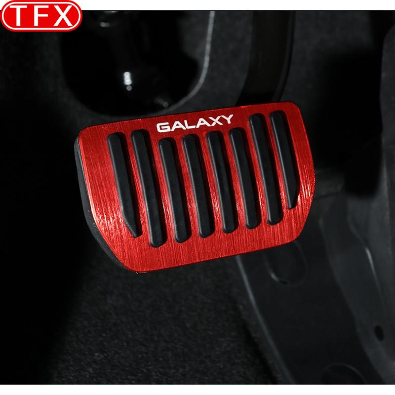For Geely Galaxy E8 2024 2025 Car Styling Interior Gas Brake Panel Cover Sticker Aluminium Alloy Modification Auto Accessories