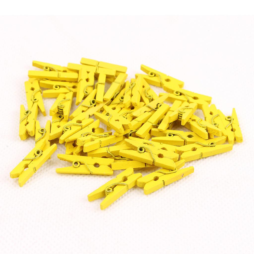 Мини-прищепки для фото 50 шт. 25 мм красочные прищепки из натурального дерева ремесленные украшения деревянные зажимы