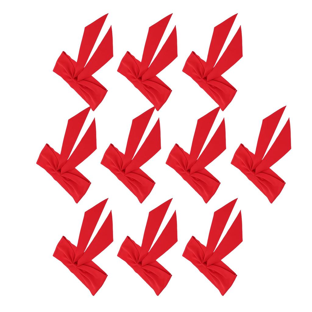 10pcs Chair Sashes Exquisite Reusable Chair Bows for Hotel Weddings Meetings Chair Decoration