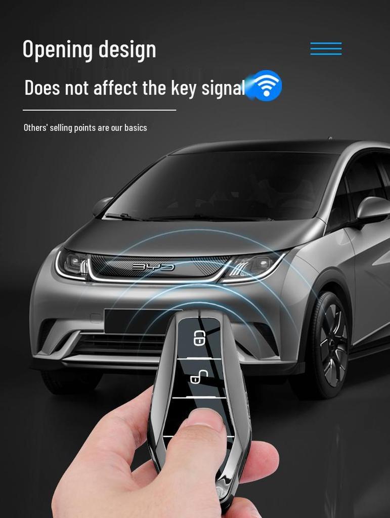 2025 Чехол для ключей BYD Han DMi для девушек - Высококачественный металл для Han, Seagull, Dolphin EV, Qin Plus, Song