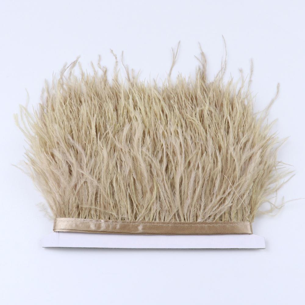 Перо 1 метр Пушистое Синее Страусиные Перья Отделка Бахрома 8-10 см Свадебное Украшение Лента из Перьев для Вечеринки Одежды Шитье Перья Поделки