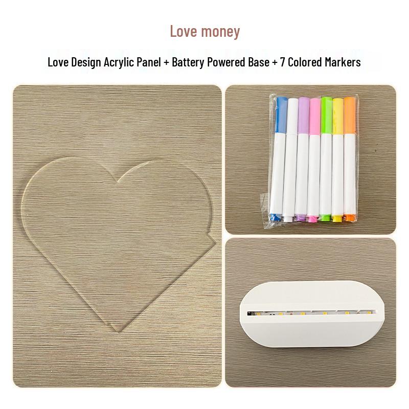 Стираемая светодиодная доска для рисования для детей – Портативная настольная доска для рисования и сообщений