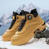 High Top Men's Shoes Autumn Rotating Button British Martin Boots Sports Outdoor Mountaineering Rhubarb Boots