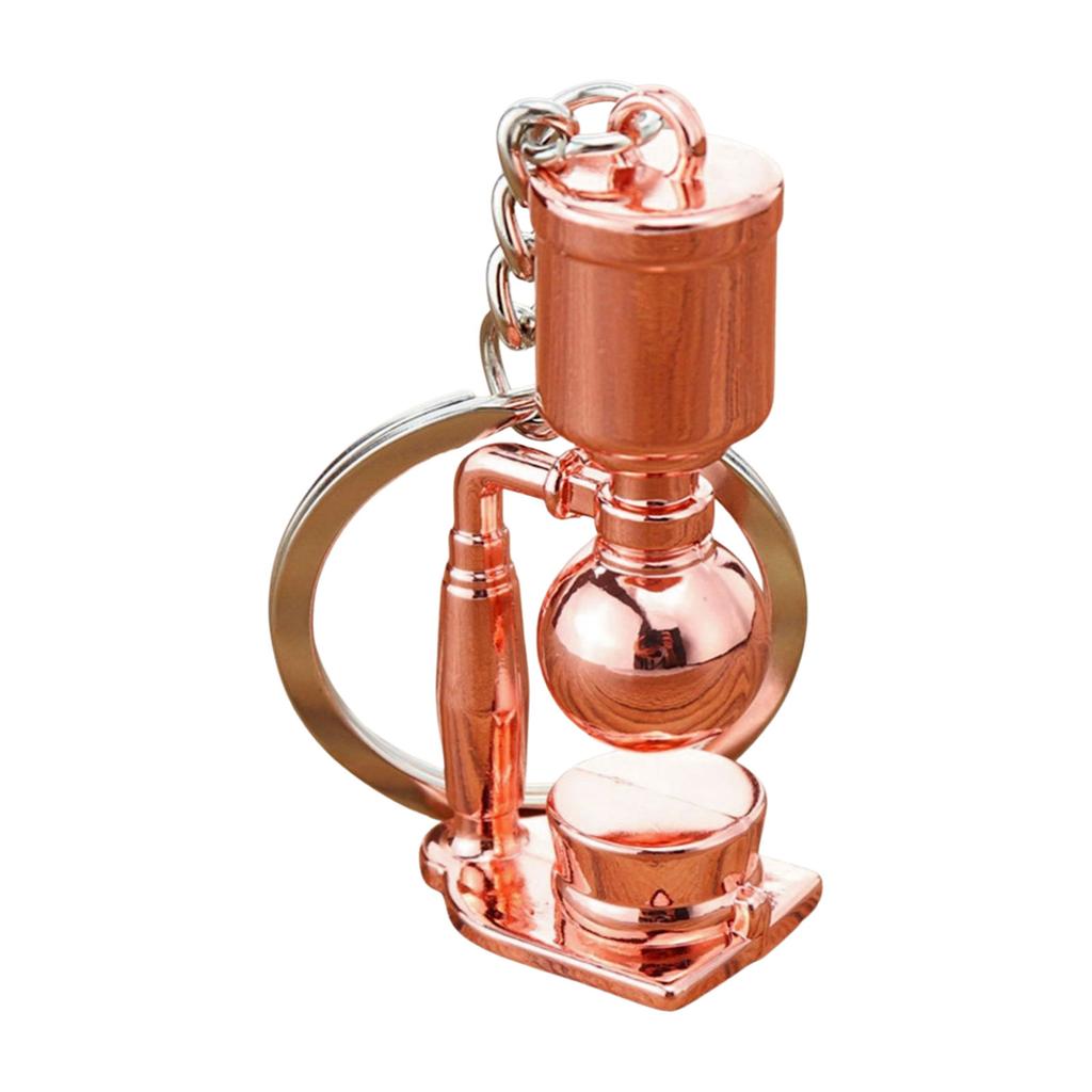 Кофейная культура Символический брелок-портафильтр Аксессуар для эспрессо-машины Подвеска для сумки Металлическая текстура Подходит для подарка