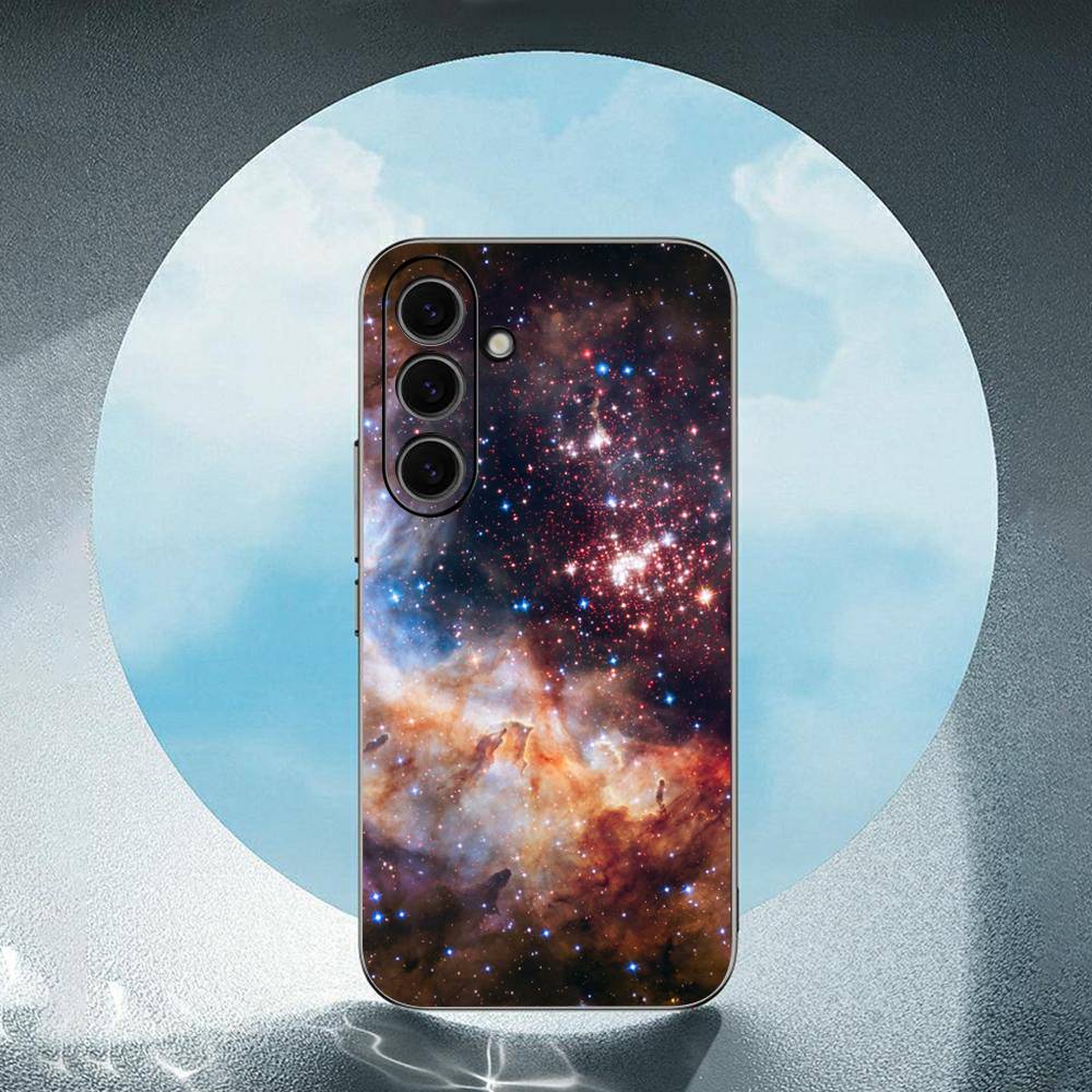Красочный Космос Для Samsung Galaxy S23 S24 S25 Ultra S22 Plus S21 Черный Мягкий Чехол Водонепроницаемый Мягкий Чехол