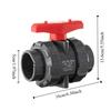 50mm Double Way Ball Valve Irrigation Water Pipe Fittings T-type PE Pipe Faucet Diverter  Lawn