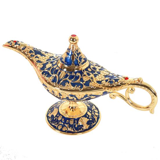 European Retro Crafts Home Club Zinc Alloy Aladdin Light Crafts Wishing Lamp