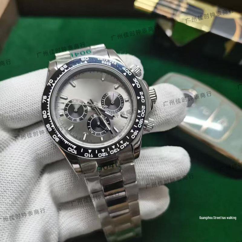 Мужские автоматические часы Rolex Victoria Beckham Panda Daytona Ледяно-голубые