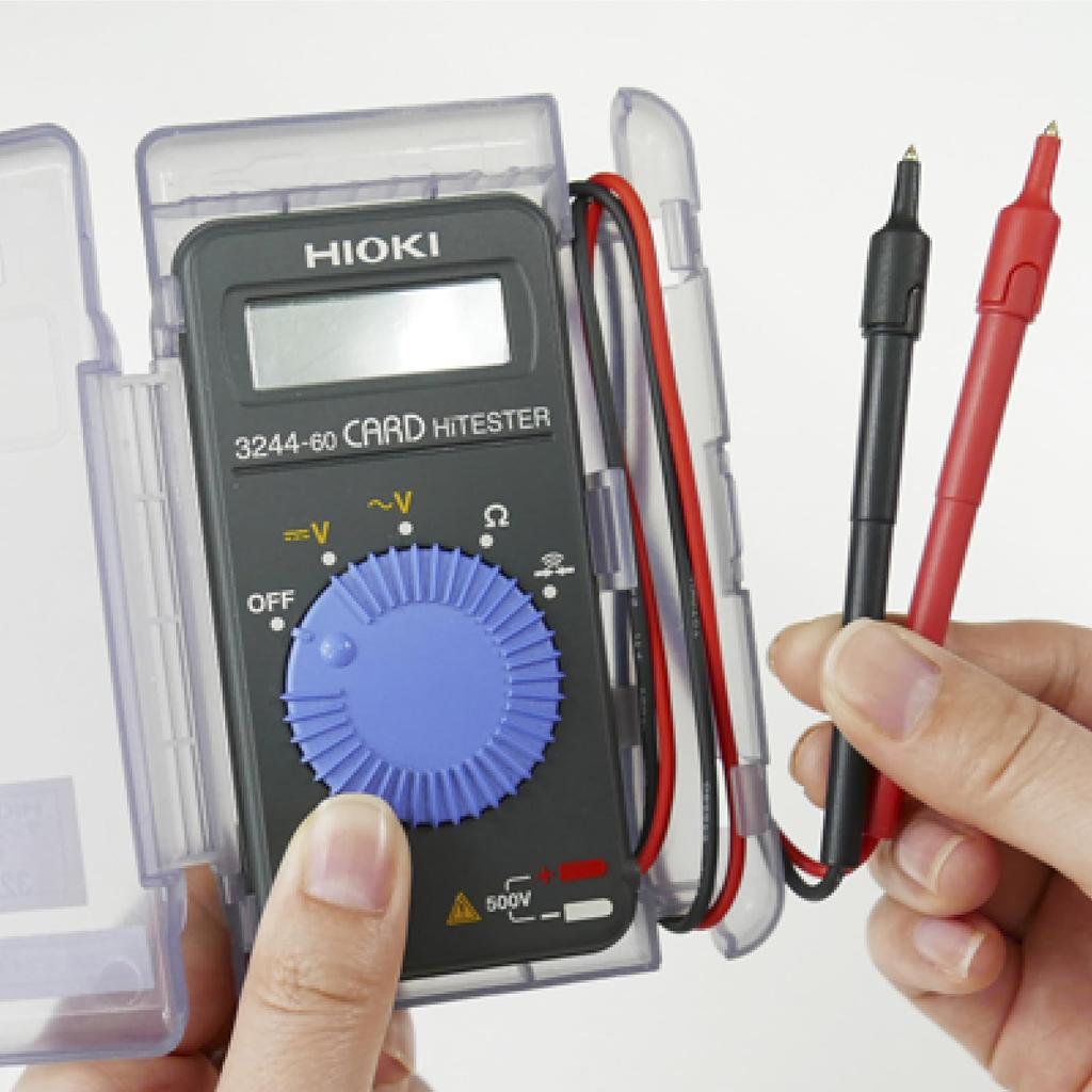 HIOKI Hioki Цифровой мультиметр Карта Тестер высокого качества Сделано в Японии Напряжение Сопротивление Прочность Измерение электричества Маленькая блистерная упаковка Упаковка 3244-65