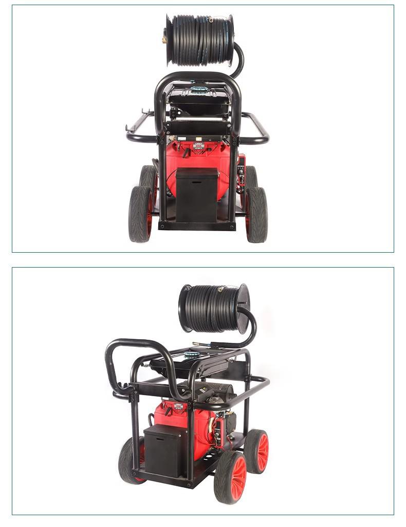 380V Industrial High-Pressure Sewer Dredger and Water Cleaning Gun Equipment