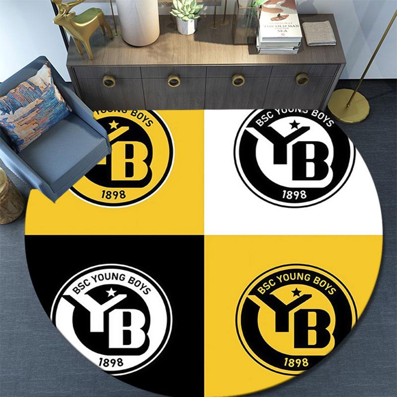 BSC Young Boys pattern round rug,Carpet Rug for Living Room Bedroom Playroom ,Non-slip Floor Mat,Holiday Gifts and Birthday Gifts.