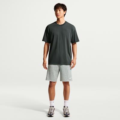 Nike Sportswear T Shirts Men's Coal Black Crew Neck Moderate