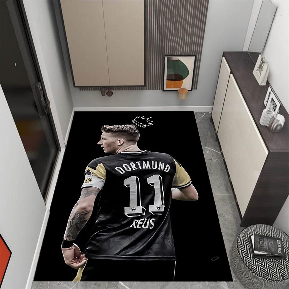 Ronaldo's Brazil Legend Themed Anti-Slip Rugs - Polyester Home Decor, Suitable for Bedrooms, Living Rooms, Doorways, Studios, and Decorations