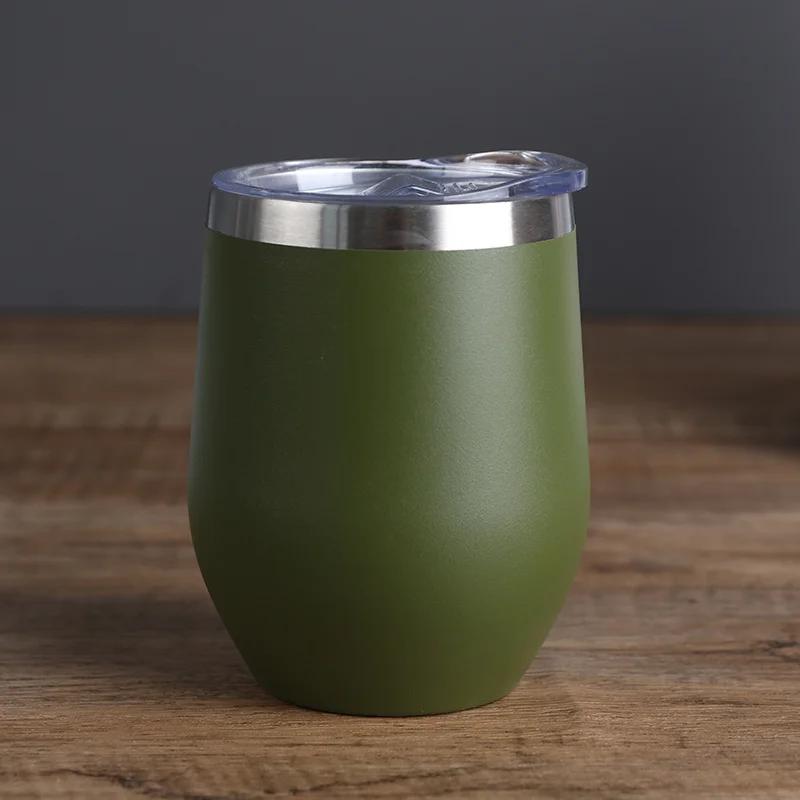 360 мл бокал для вина из нержавеющей стали яичная скорлупа термокружка с двойными стенками термосы для офиса и дома изолированная кофейная чашка