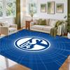 Ковер с дизайном Schalke 04 из кристаллического велюра, мягкий декоративный коврик для спальни, прихожей