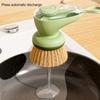 Large Soap Dispensing Dish Brush Ergonomic Handle Soap Dispensing Dish Scrubbing Tool Kitchen Cleaning Tool
