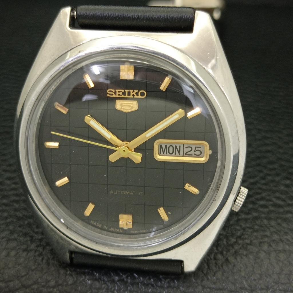Б/У винтажные мужские часы SEIKO 5 AUTOMATIC 7009A из Японии с оригинальным циферблатом a435038-2 R122-a435038