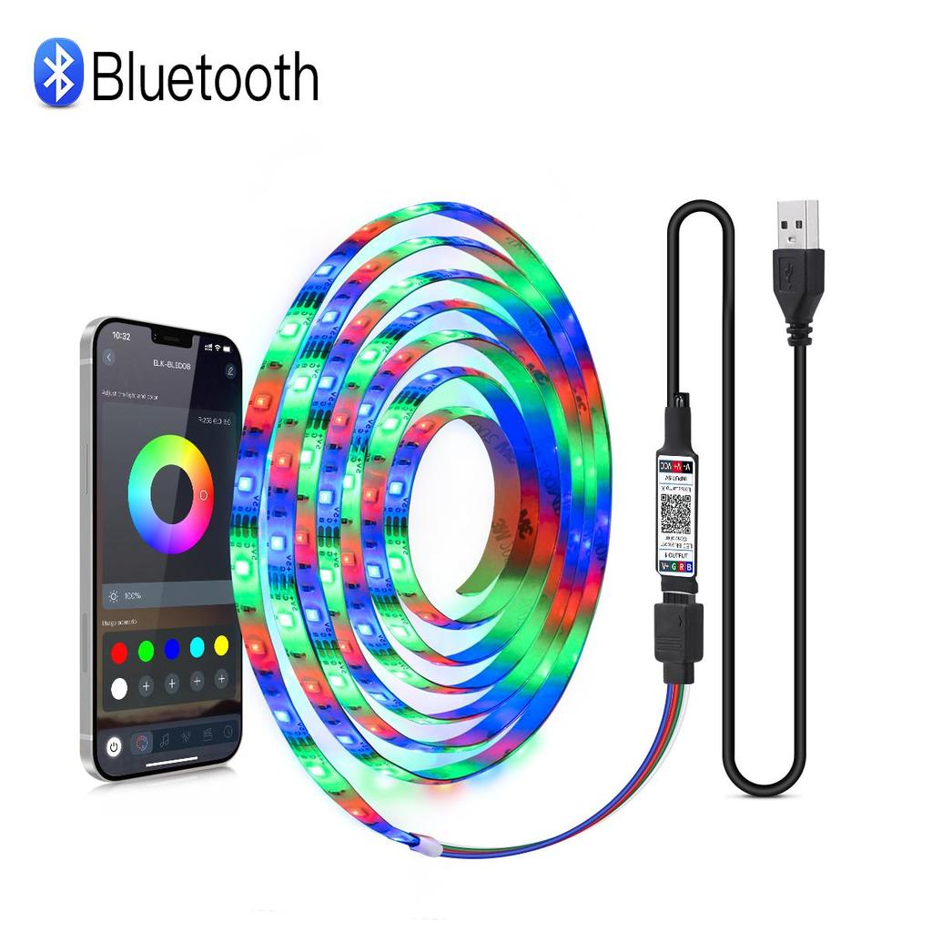 USB 5V светодиодная лента Bluetooth пульт дистанционного управления 2835 RGB светодиодная лента для подсветки экрана телевизора декор игровой комнаты