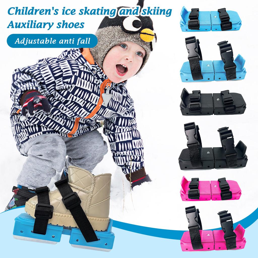 Обувь для катания на коньках для детей начального возраста, вспомогательная обувь для катания на коньках и лыжах на открытом воздухе, регулируемая и осенняя