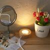 Warm/White Light Night Lamp Night Light Lamp Base Wood Light Base Wooden LED Light Lamp Holder