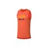Lining Fitness Series All Over Letter Print Round Neck Sleeveless Gym Vest Men Vests Orange AVSS069-6